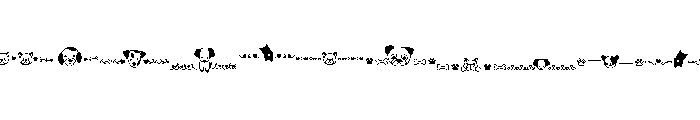 Doodle puppy Art Font UPPERCASE