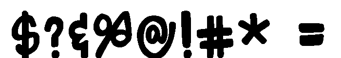 DoodleBounceChunky Font OTHER CHARS