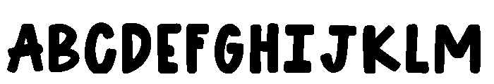 DoodleBounceChunky Font UPPERCASE