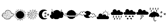 Doodles Weather Font LOWERCASE