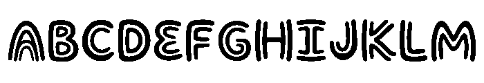 Doodlia Regular Font UPPERCASE