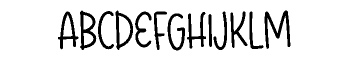 Doodlina Font UPPERCASE