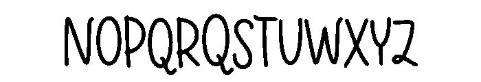 Doodlina Font UPPERCASE