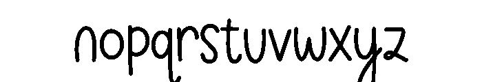 Doodlina Font LOWERCASE