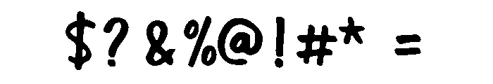 Doodling Marker Regular Font OTHER CHARS