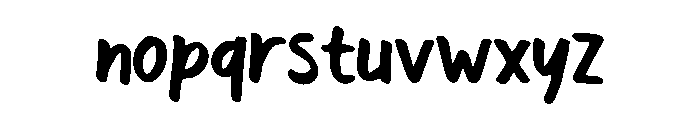 Doodling Marker Regular Font LOWERCASE