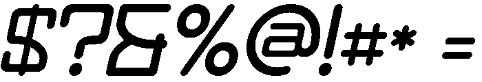 Dopamint Italic Font OTHER CHARS