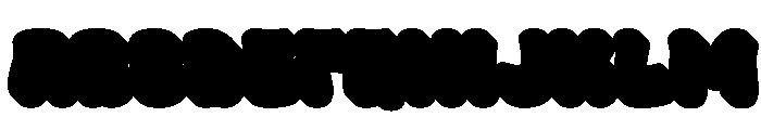 Dorehun Extrude Regular Font UPPERCASE