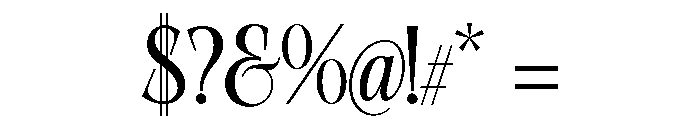 Dorevant Bold Font OTHER CHARS