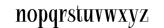 Dorevant Bold Font LOWERCASE