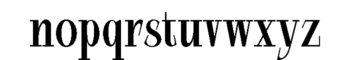 Dorevant Extra Bold Font LOWERCASE