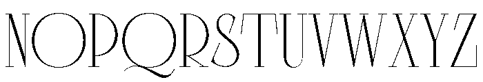 Dorevant Extra Light Font UPPERCASE