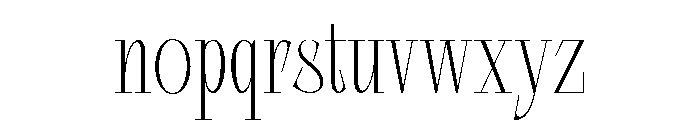 Dorevant Extra Light Font LOWERCASE