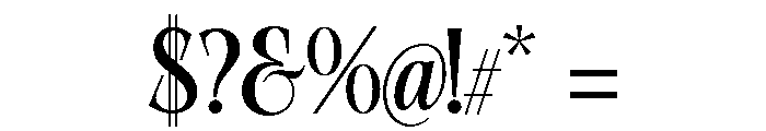 Dorevant Heavy Font OTHER CHARS