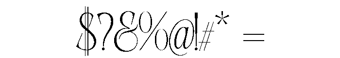 Dorevant Light Font OTHER CHARS