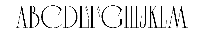 Dorevant Light Font UPPERCASE
