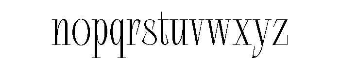 Dorevant Light Font LOWERCASE