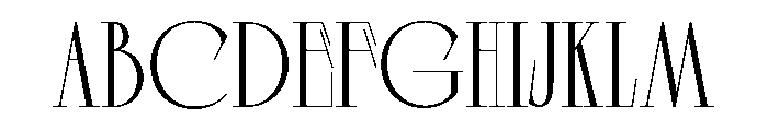 Dorevant Regular Font UPPERCASE