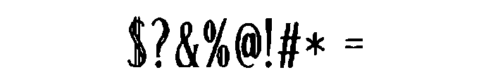 Dorevyn Regular Font OTHER CHARS