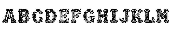 Dorothea Regular Font UPPERCASE