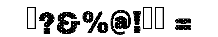 Dot Bold Regular Font OTHER CHARS