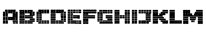 Dot Monolith Brutal Font UPPERCASE