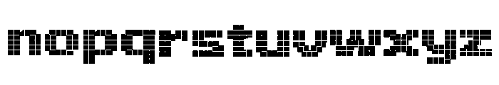 Dot Monolith Brutal Font LOWERCASE