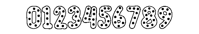 Dot Outline Regular Font OTHER CHARS