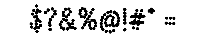 Dot don Font OTHER CHARS