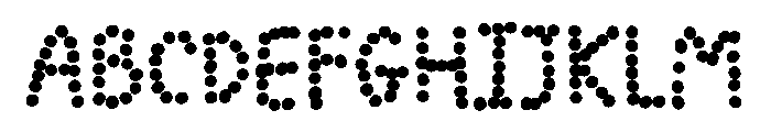 Dot don Font UPPERCASE