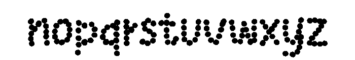 Dot don Font LOWERCASE