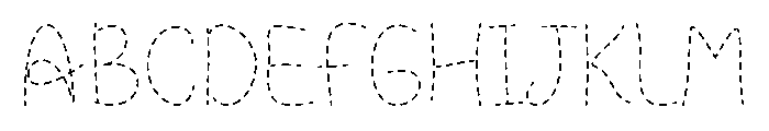 DotStitch Font UPPERCASE