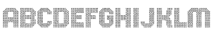 Dothed Pixel Font UPPERCASE