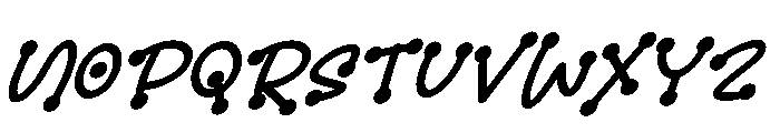 Dotplays Italic Italic Font LOWERCASE