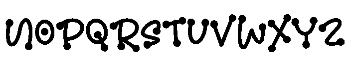 Dotplays Font UPPERCASE