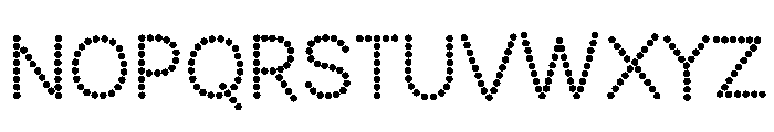 Dots Display retro Font UPPERCASE
