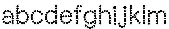 Dots Display retro FONT