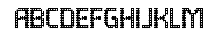 Dotshift Font UPPERCASE