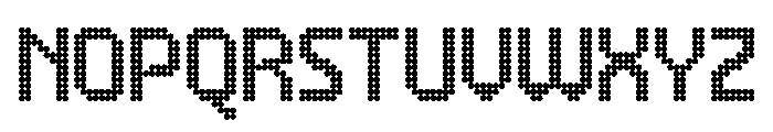 Dotshift Font UPPERCASE