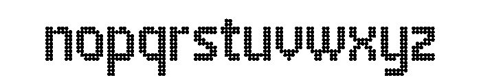 Dotshift Font LOWERCASE