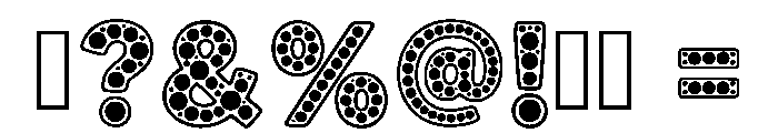 Dotstone Regular Font OTHER CHARS