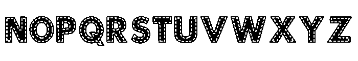 Dotted Lines Regular Font UPPERCASE