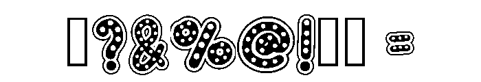 Dotted Sahira Regular Font OTHER CHARS