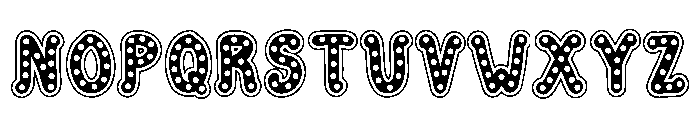 Dotted Sahira Regular Font UPPERCASE