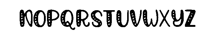 Dottie Font LOWERCASE