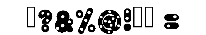 Dotty Bubble Regular Font OTHER CHARS