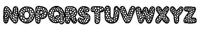 Dotty Pop Bubble By Squ Regular Font UPPERCASE