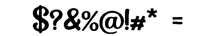 Double_Bass Font OTHER CHARS