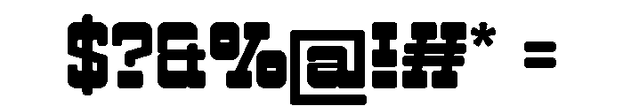 Double Bounce Font OTHER CHARS