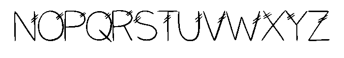 Double Dash By Squeeb C Regular Font UPPERCASE